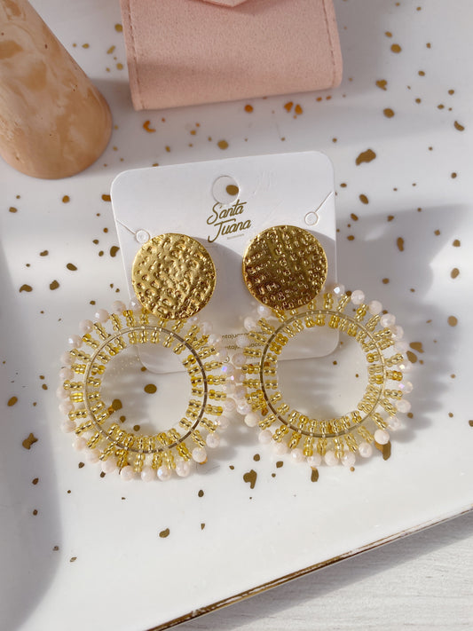 Aretes Redondos Tejidos Murano
