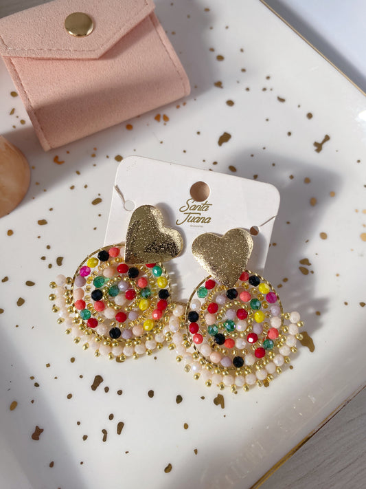 Aretes Tejidos Multicolor