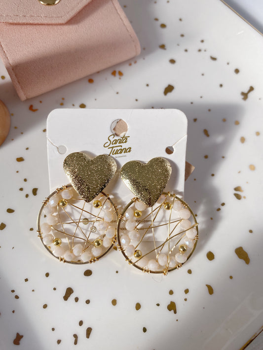 Aretes Tejidos Aro Tejido